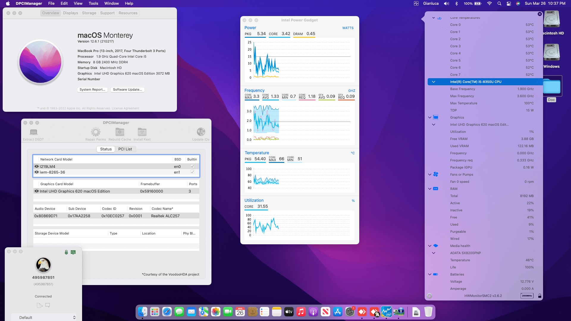 Lenovo Thinkpad T480S 5th [KabyLake R   Intel UHD 620 + PS2]   OpenCore 1